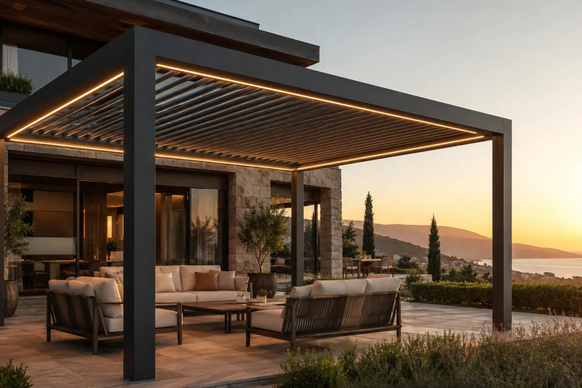 Bioklimatik Pergola Sistemleri — uygulama fotoğrafı 4