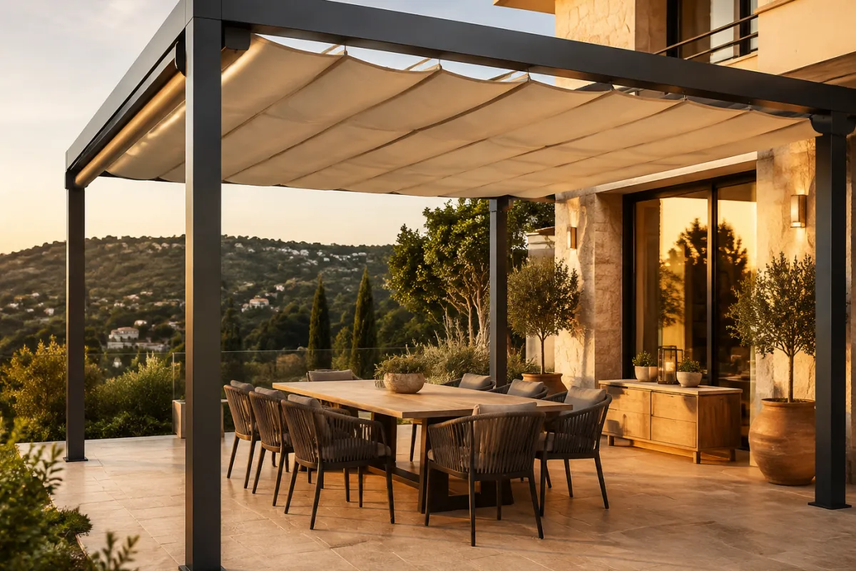 Pergola Tente Modelleri — uygulama fotoğrafı 4